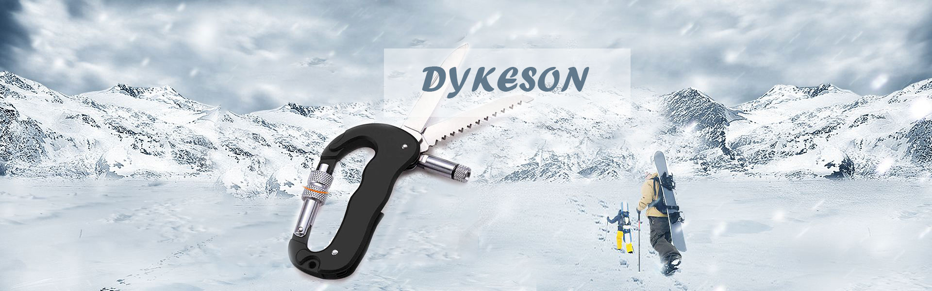 Auto Locking Clip Heavy Duty Carabiner Tool for Climbing, Mountaineer, Hammock, Camping, Outdoor Equipment, Black